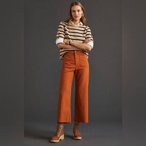 MAEVE - The Colette Wide Leg Crop pants - by Anthropologie. Fall color 🍁
